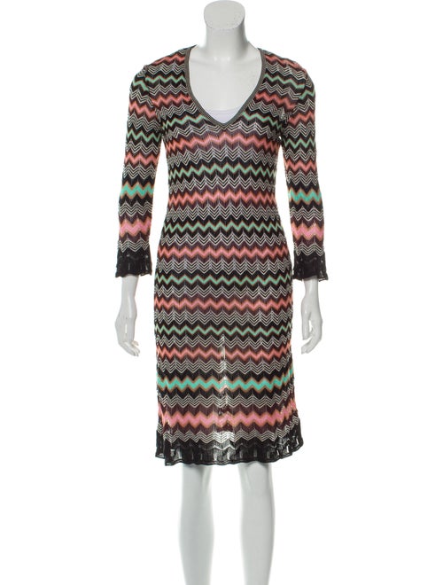 Missoni Chevron Knit Dress Black
