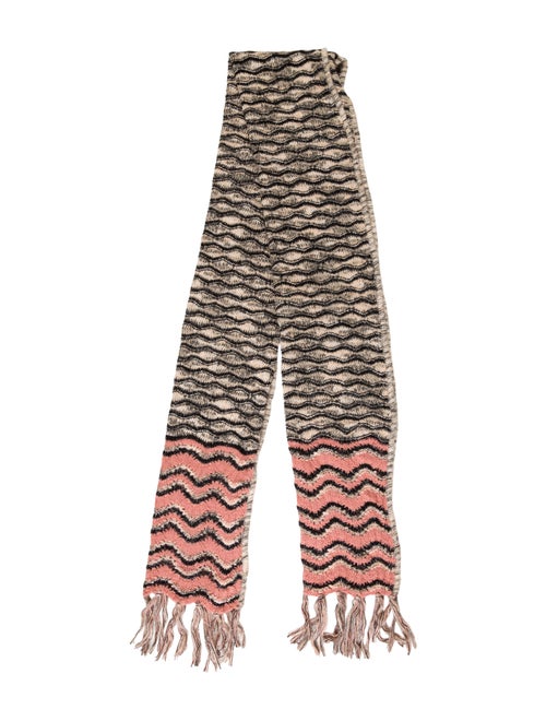 Missoni Mohair-Blend Chevron Scarf Pink