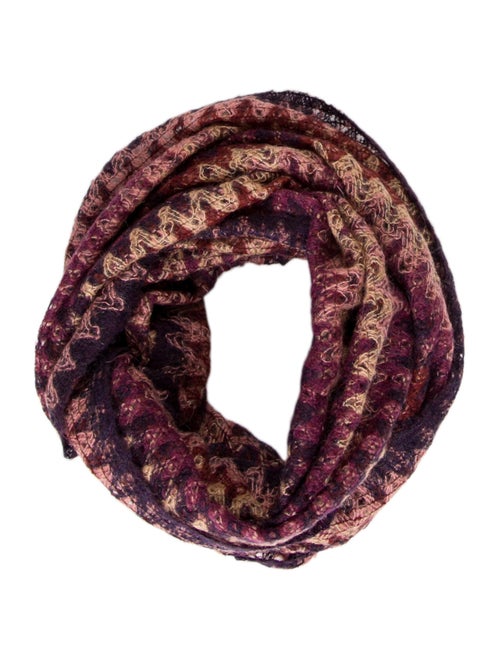 Missoni Mohair Infinity Scarf Purple