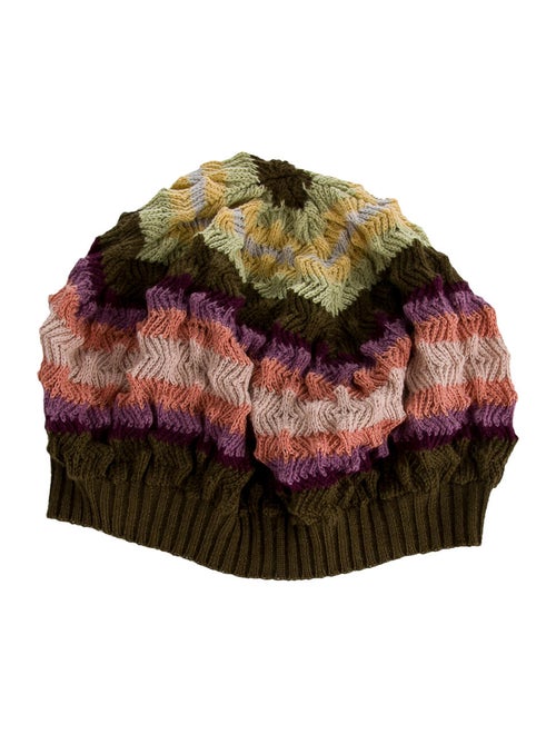 Missoni Wool Knit Beanie Green