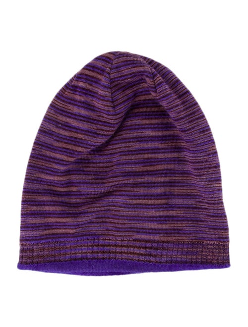 Missoni Knit Beanie Hat Blue
