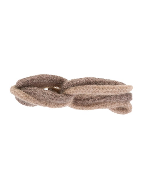 Missoni Mohair Knit Headband Beige