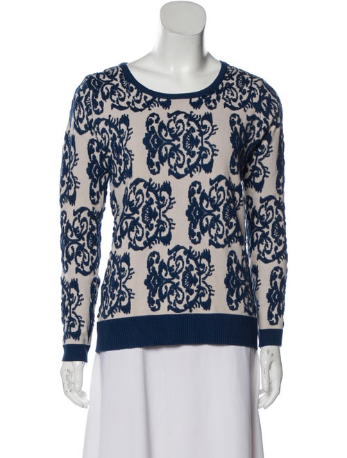 Missoni Knit Crew Neck Sweater Blue
