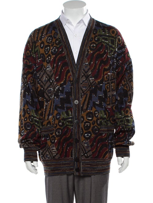 Missoni Wool Knit Cardigan red