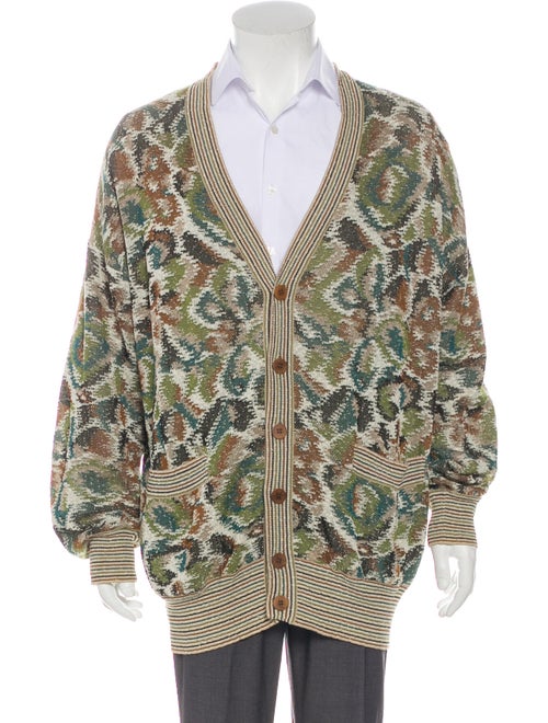Missoni Knit Cardigan Sweater beige