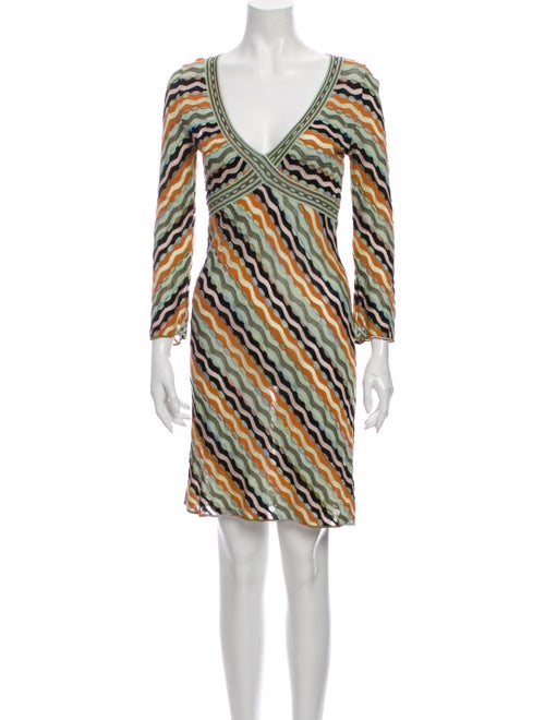 Missoni Printed Mini Dress Green