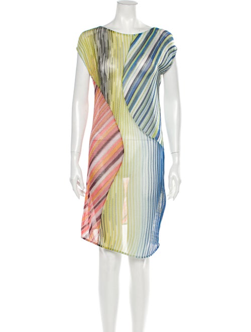 Missoni Striped Mini Dress Pink