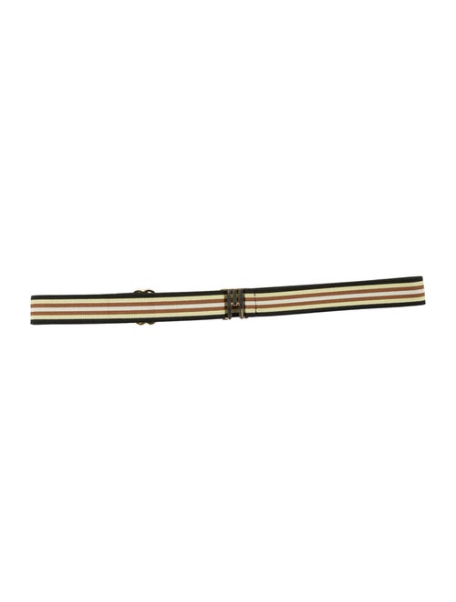 Missoni Stripe Elastic Waist Belt Yellow