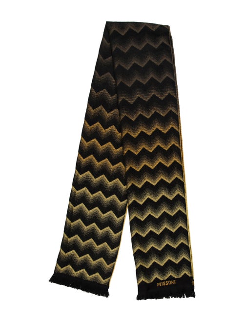 Missoni Wool Fringe Scarf black