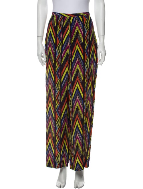 Missoni Silk Wide Leg Pants Black