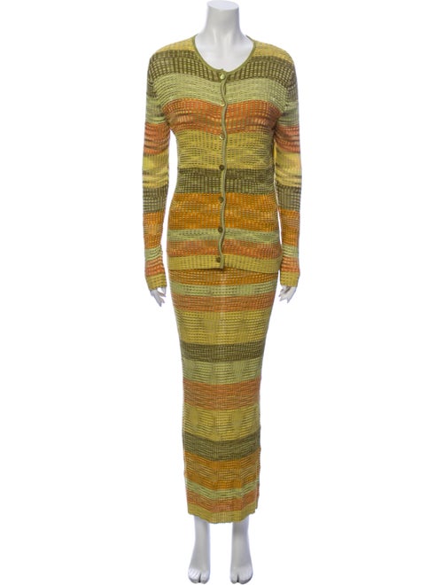 Missoni Striped Dress Set Green