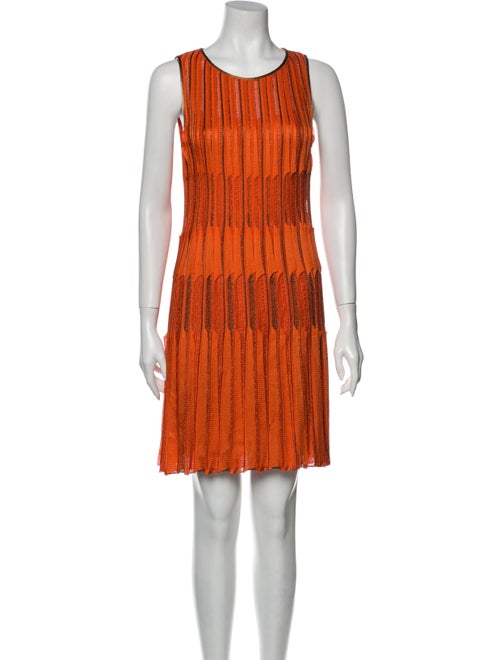Missoni Silk Mini Dress Orange