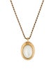 Missoma Savi Ridge Oval Pendant Necklace