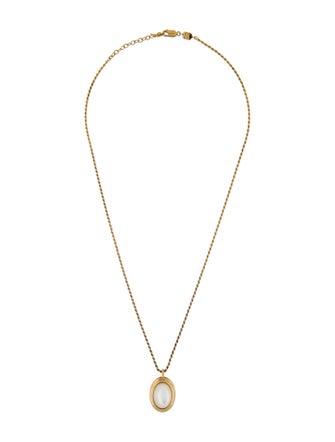 Missoma Savi Ridge Oval Pendant Necklace