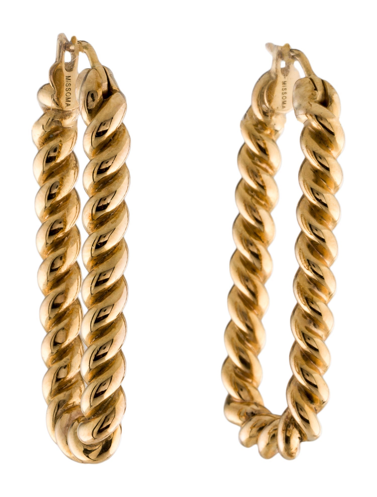 Missoma Tidal Ovate Hoop Earrings