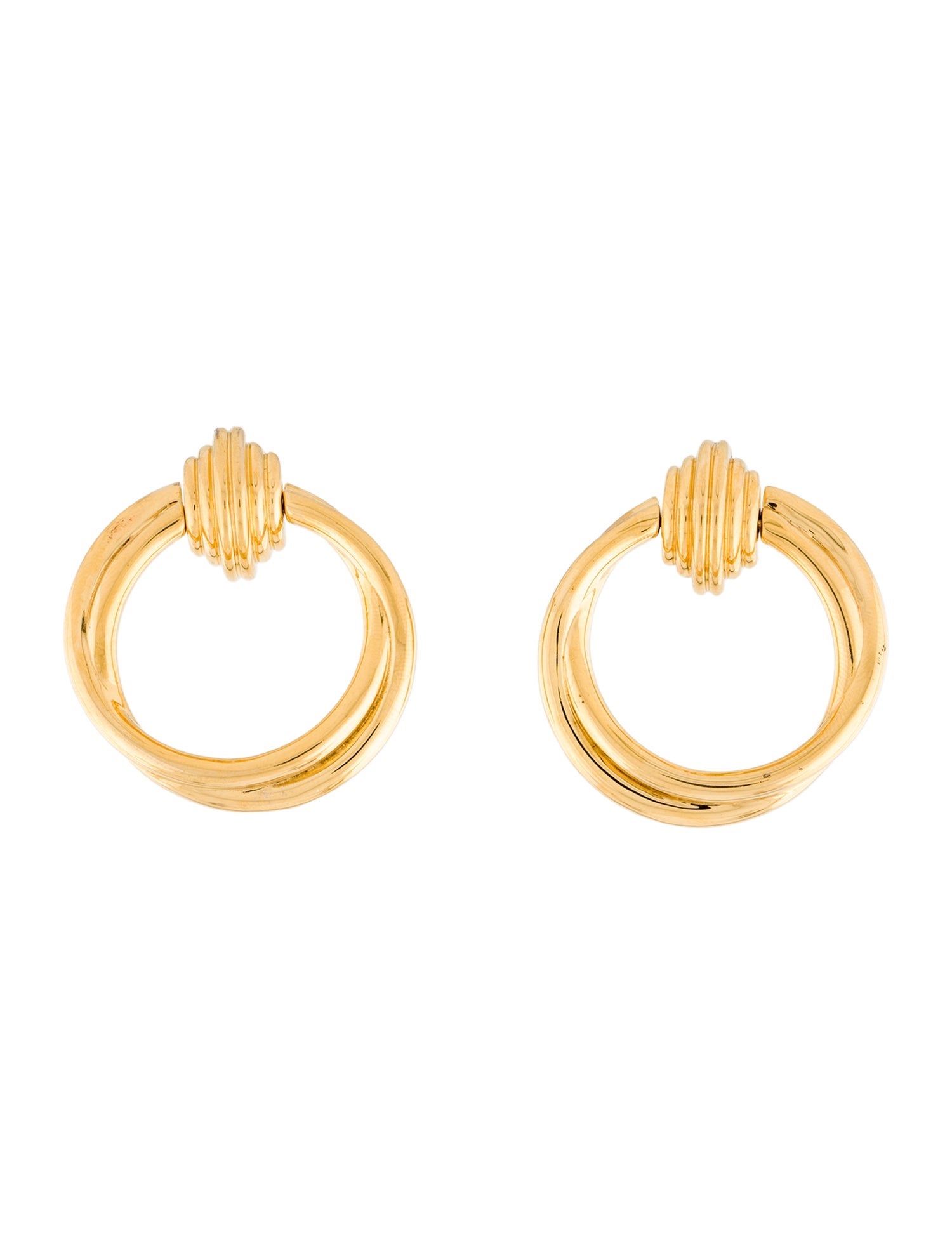 Missoma X Lucy Williams Front Facing Drop Hoop Earrings