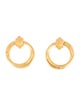 Missoma X Lucy Williams Front Facing Drop Hoop Earrings