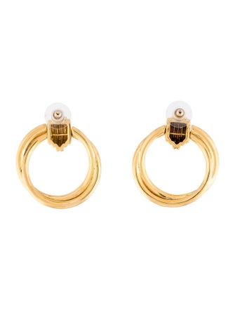 Missoma X Lucy Williams Front Facing Drop Hoop Earrings