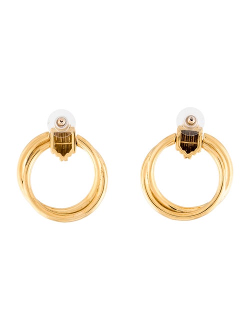 Missoma X Lucy Williams Front Facing Drop Hoop Earrings