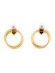 Missoma X Lucy Williams Front Facing Drop Hoop Earrings