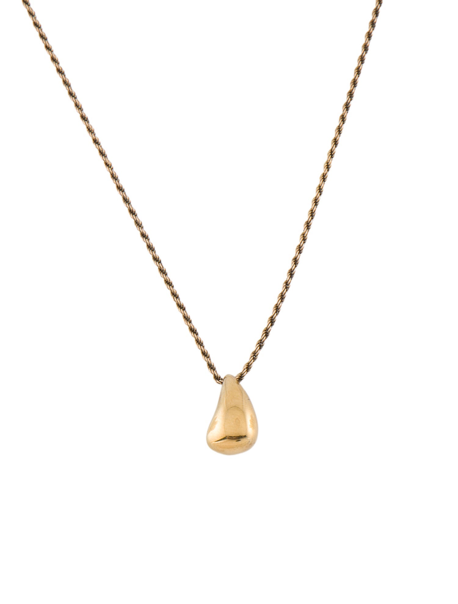 Missoma X Savi Sculptural Droplet Pendant Necklace