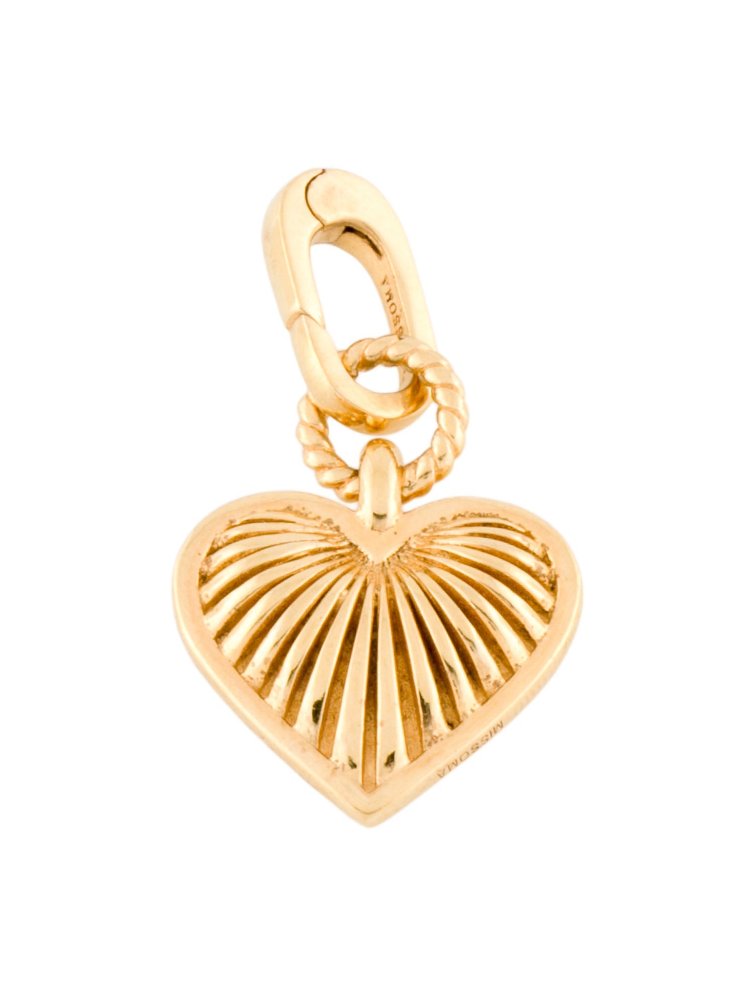 Missoma Ridge Heart Clip-On Pendant