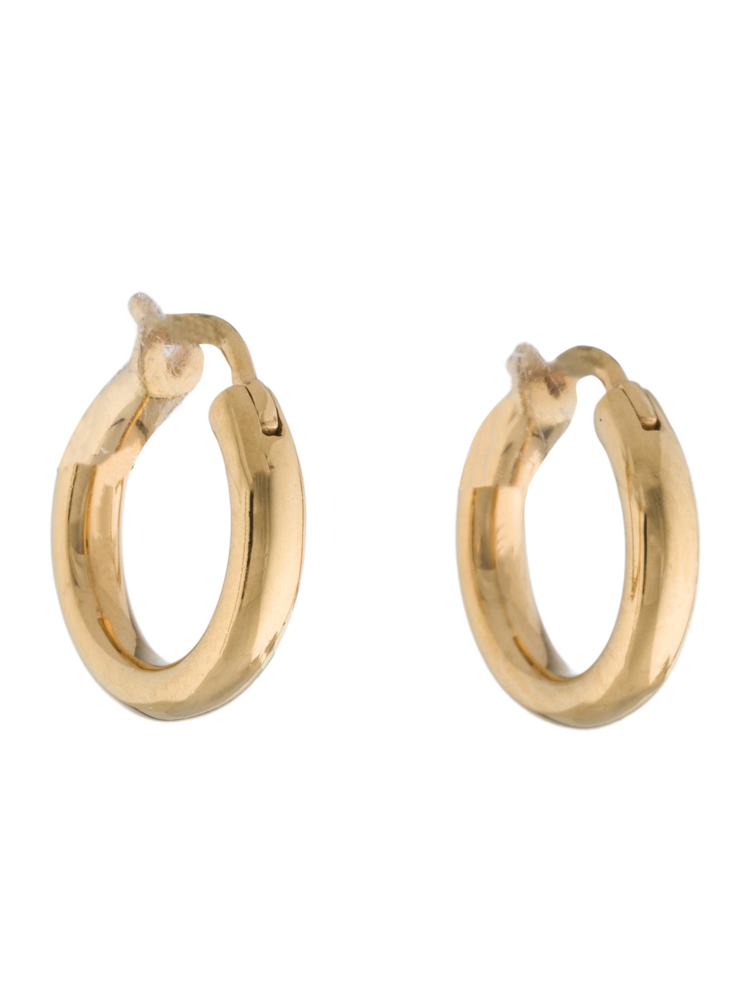 Mejuri Thin Croissant Dôme Hoops - 18K Yellow Gold-Plated
