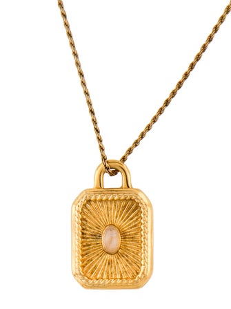 Missoma Moonstone Labradorite Square Locket Rope Necklace