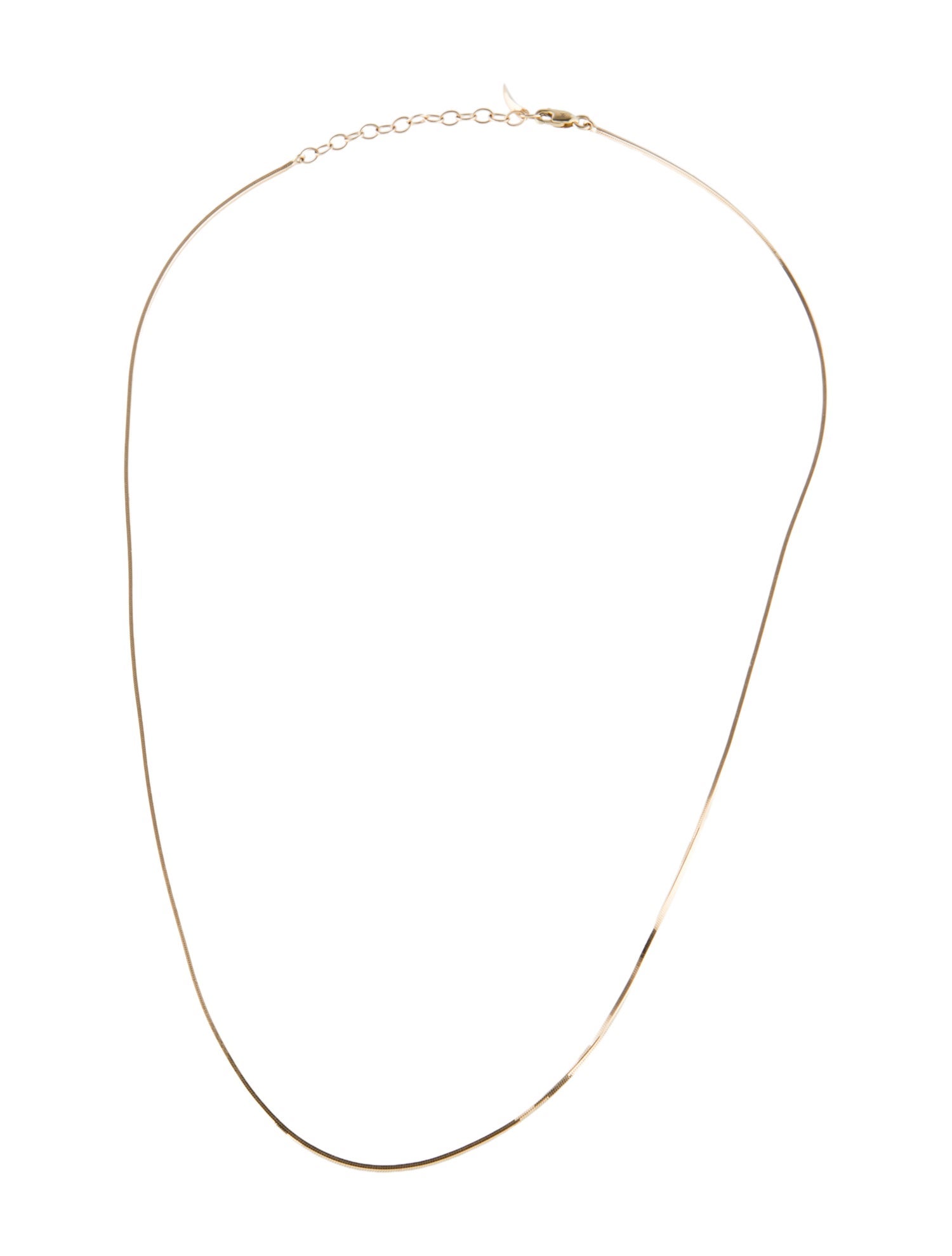 Missoma 14K Fine Square Snake Chain Necklace