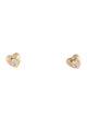 Missoma 14K Diamond Heart Stud Earrings