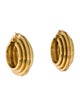 Missoma Lucy Williams Chunky Ridge Hoop Earrings