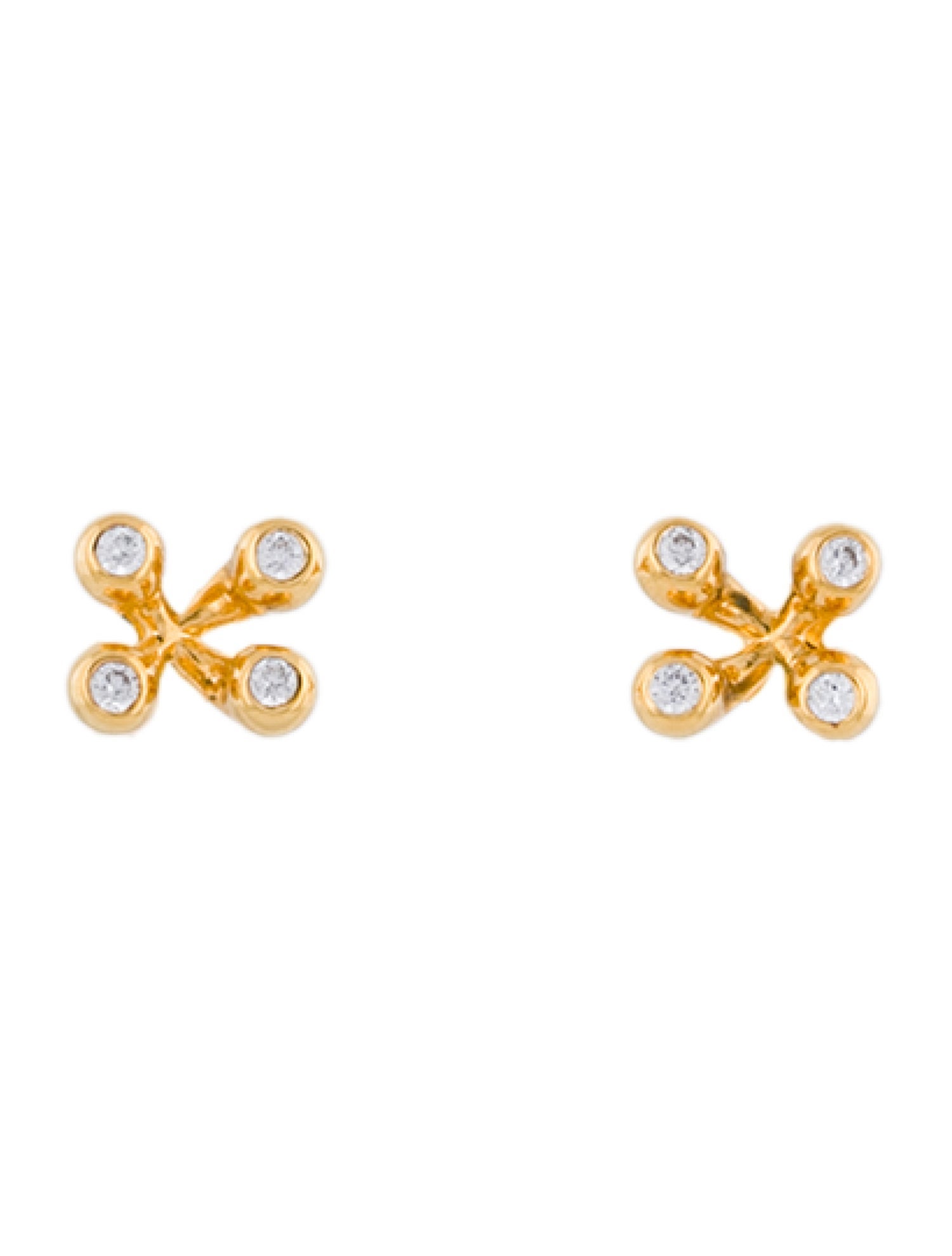 Missoma Cubic Zirconia Atom Stud Earrings