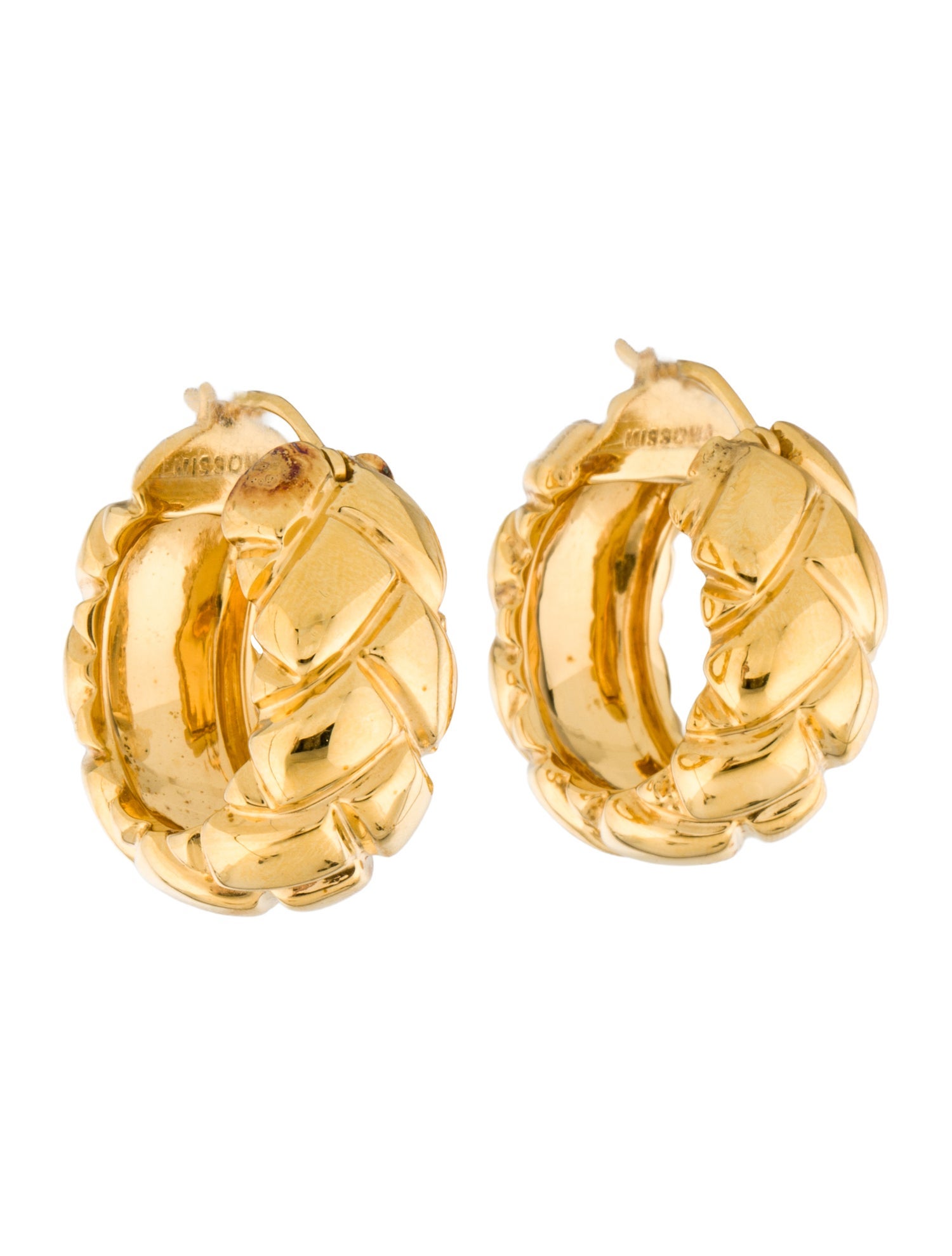 Missoma Lucy Williams Waffle Mini Hoop Earrings