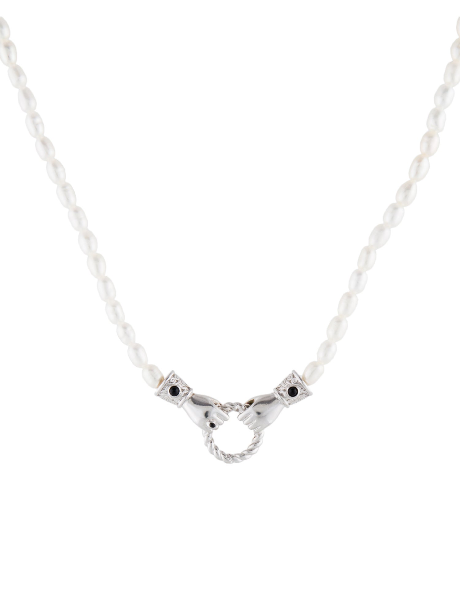 Missoma Pearl Harris Reed In Good Hands Choker Necklace