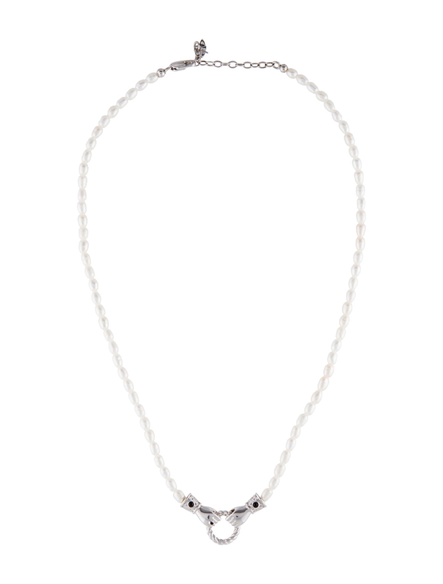 Missoma Pearl Harris Reed In Good Hands Choker Necklace