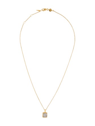 Missoma Moonstone Labradorite Pendant Necklace