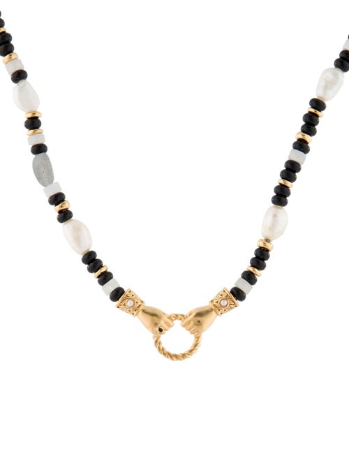 Missoma Pearl Harris Reed In Good Hands Beaded Necklace