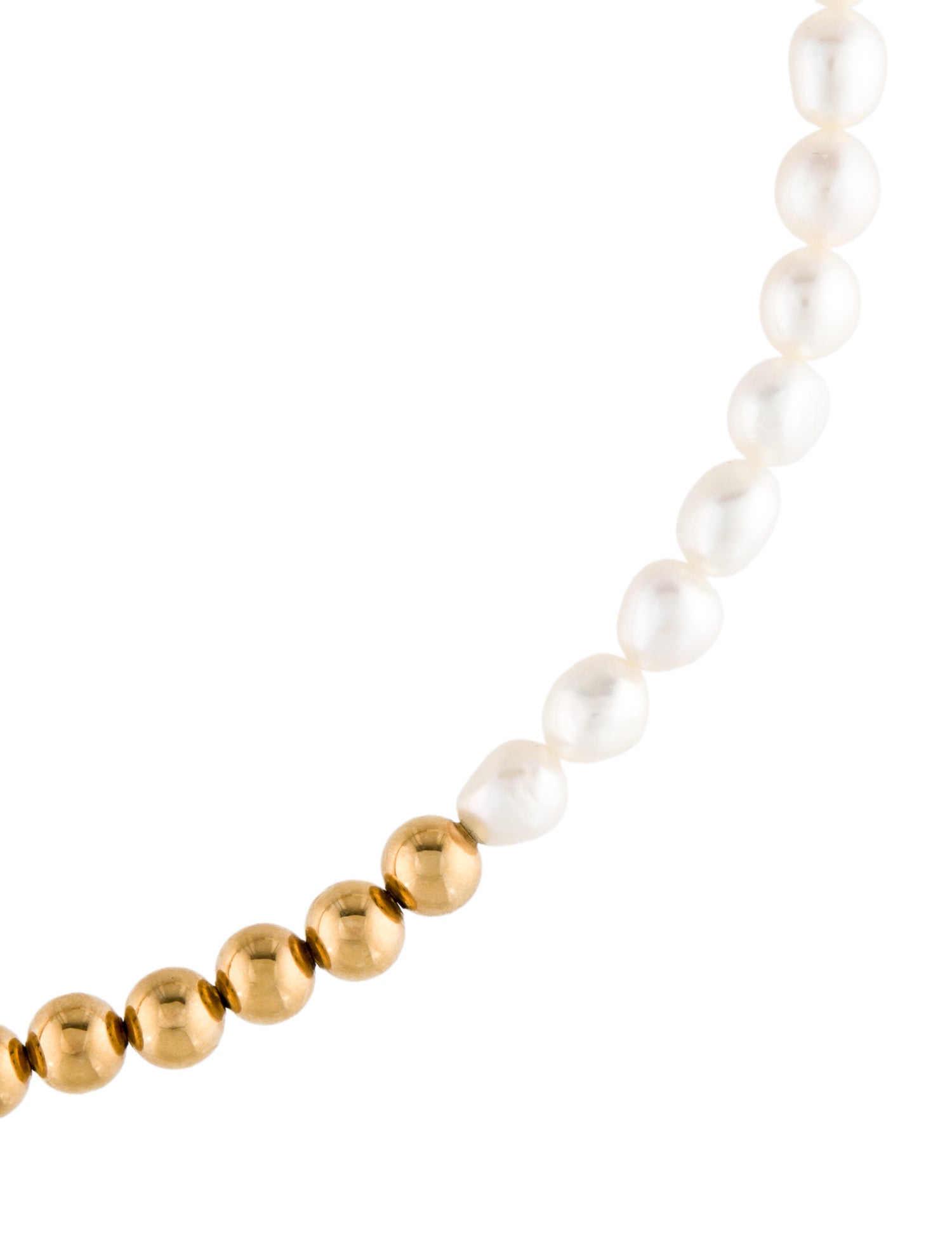 Missoma Pearl Beaded T-Bar Collar Necklace
