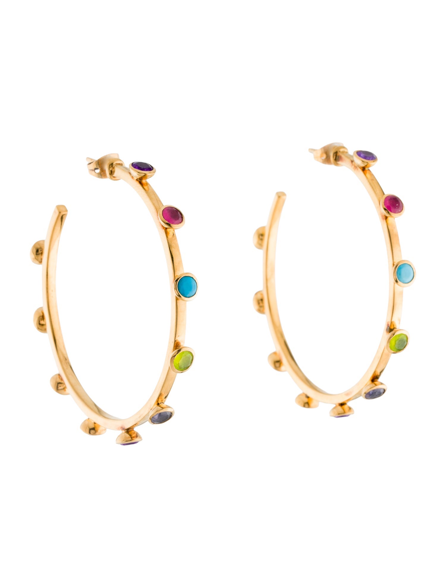 Missoma Meet Hot Rox Hoop Earrings