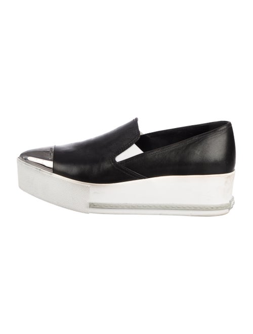 Miu Miu Platform Slip-On Sneakers Black