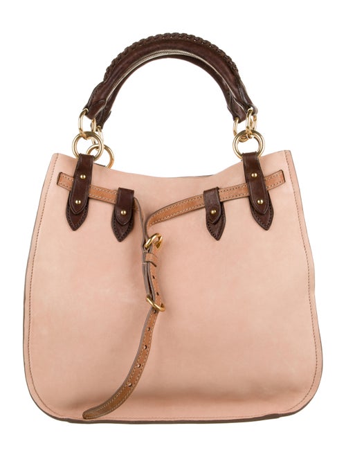 Miu Miu Leather Satchel gold