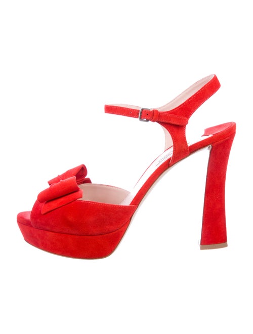 Miu Miu Suede Bow Sandals