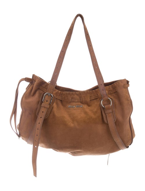 Miu Miu Suede Bag Brown