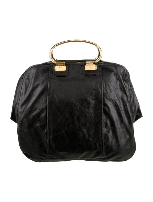 Miu Miu Leather Handle Bag Black