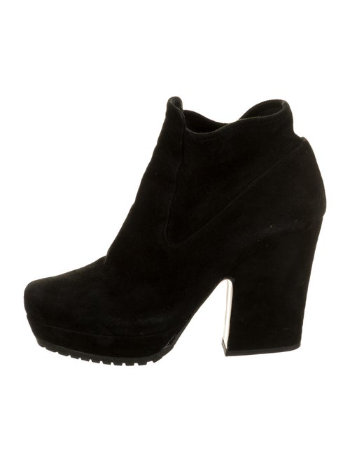 Miu Miu Suede Boots Black