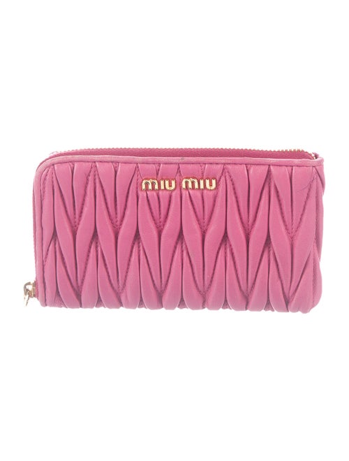 Miu Miu Matelassé Coin Pouch Fuchsia