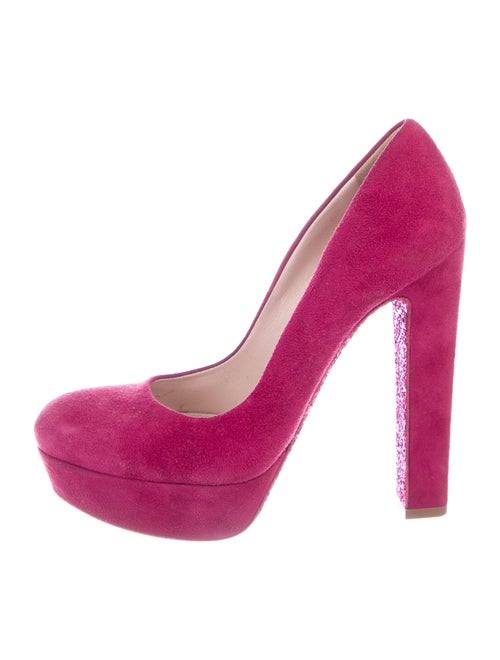 Miu Miu Suede Pumps Pink