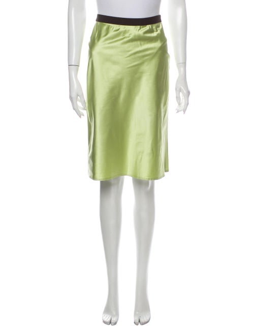 Miu Miu Knee-Length Skirt Green