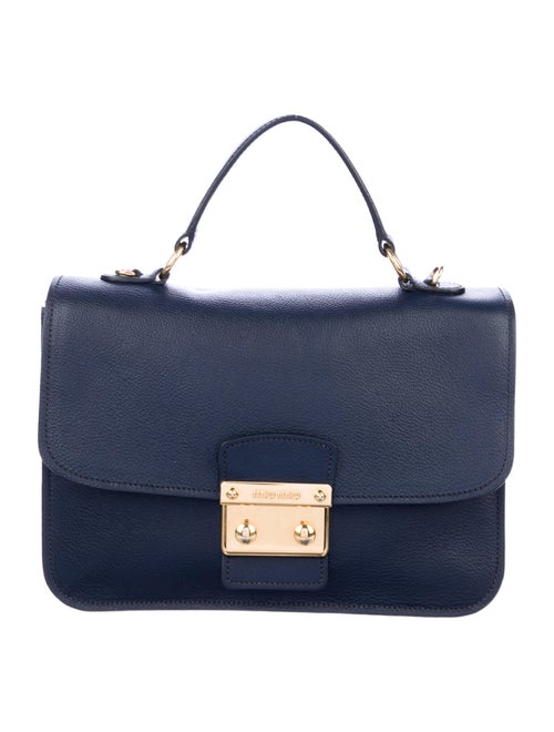 Miu Miu Madras Leather Bag Blue