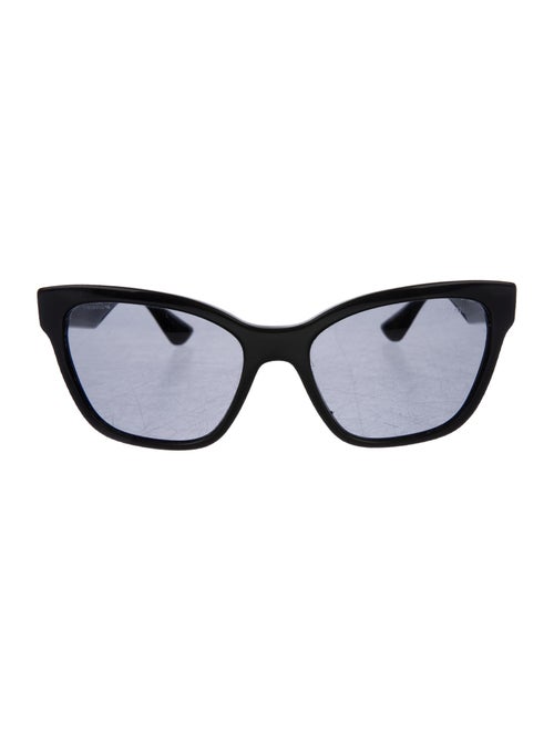 Miu Miu Embellished Cat-Eye Sunglasses Black